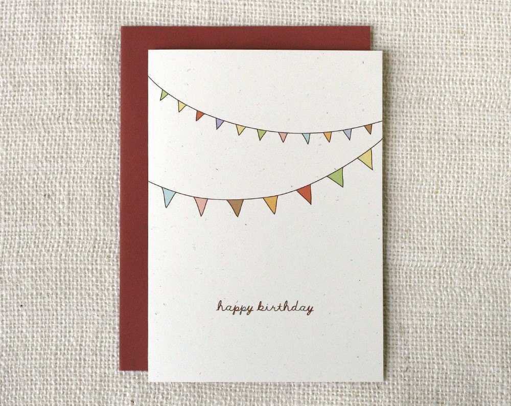 Birthday Card - Bunting