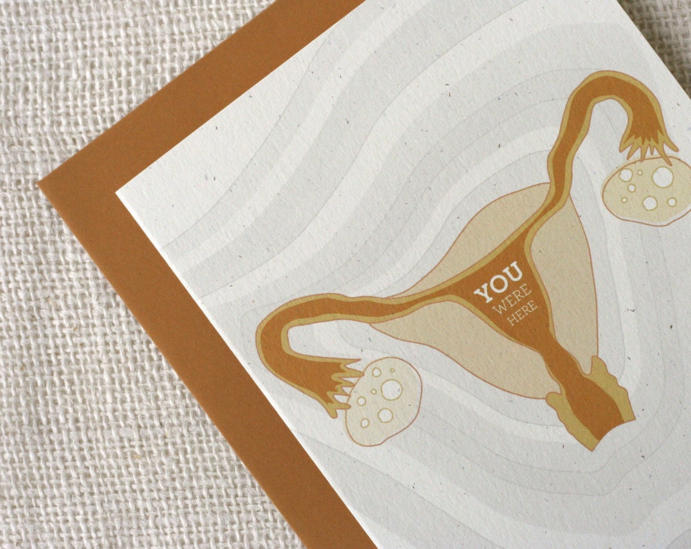 Birthday Card - Uterus