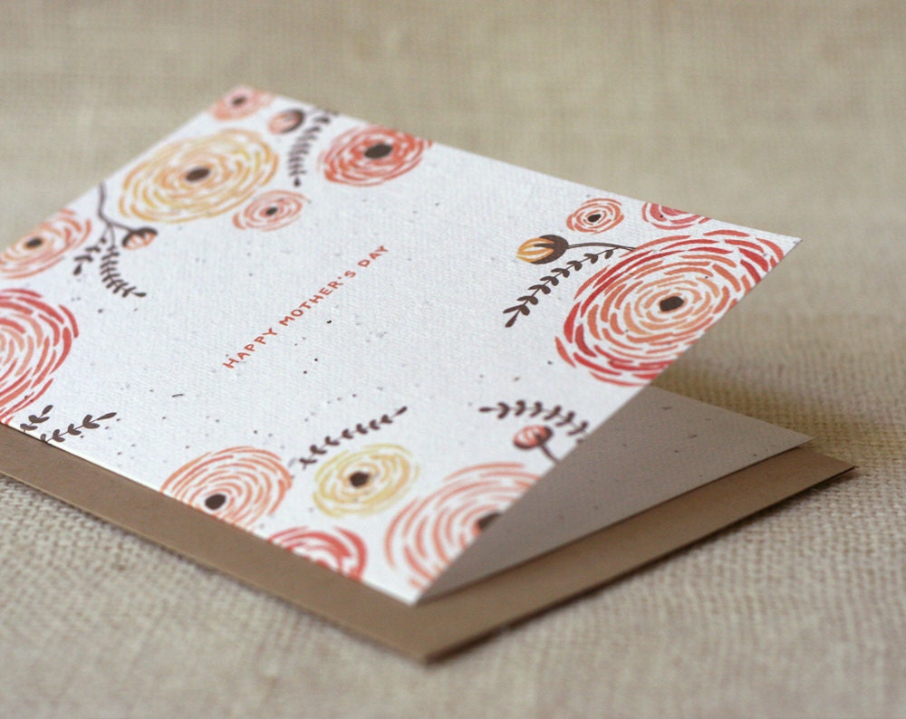 Plantable Mother's Day Card - Ranunculus