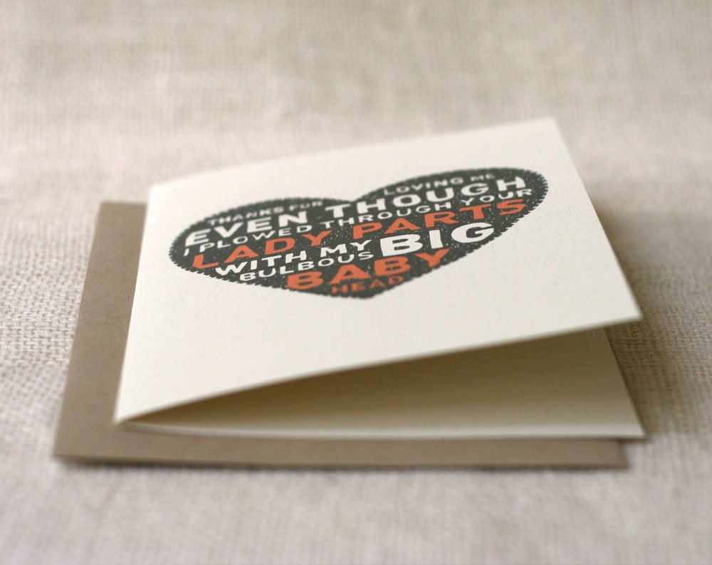 Mother's Day Card - Baby Head