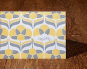 birthday / marigold / letterpress card