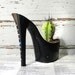 SALE Drunk Girl. stiletto cactus planter. feminist art. reclaimed rhinestone high heel.