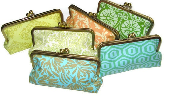 Clutch Purse by Cutiegirlie Bridesmaid Clutches - Design Your Own - You Choose Fabrics