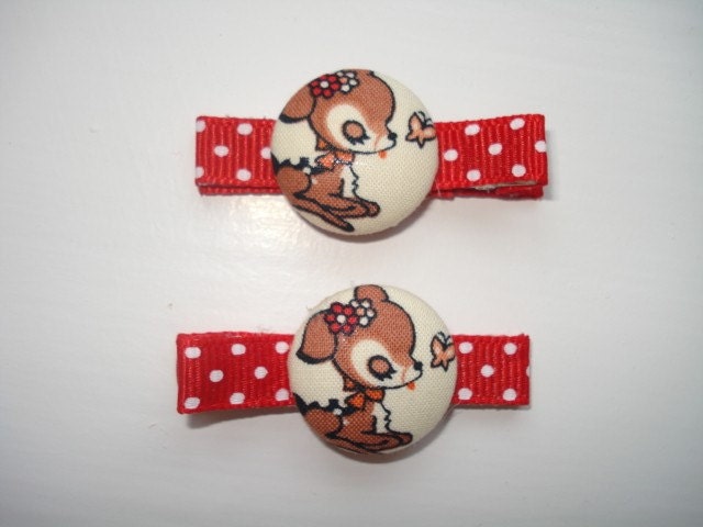 Sweet Lolita Hairclips, Kawaii Bambi Fawns