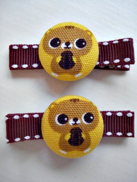 Sweet Kawaii Hairclips, Cute Chipmunks