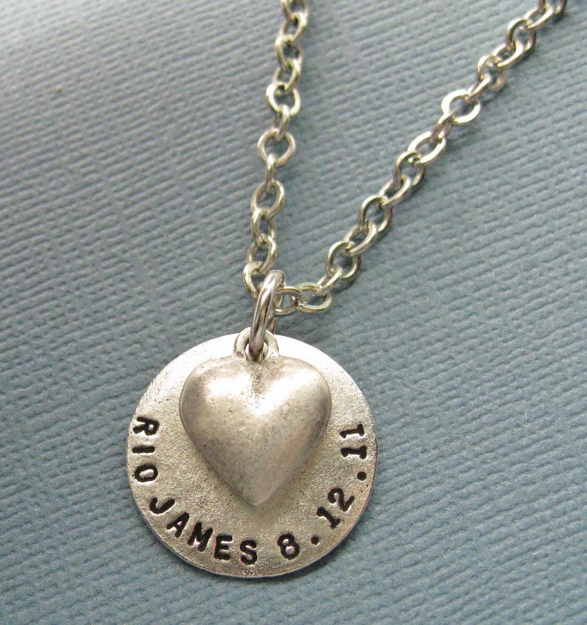 Baby Name Necklace - And Its Me And Its You - Customizable silver Necklace