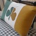 hand printed irish shamrock tricolour flag cushion cover