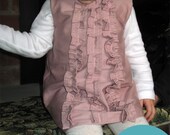 Ruffle Jumper Dress pattern and tutorial PDF 12M-5T epattern a-line formal tunic easy sew