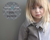 NEW Urban Weekender Coat pattern and tutorial 12M - 5T PDF pattern boy girl modern zipper jacket cowl