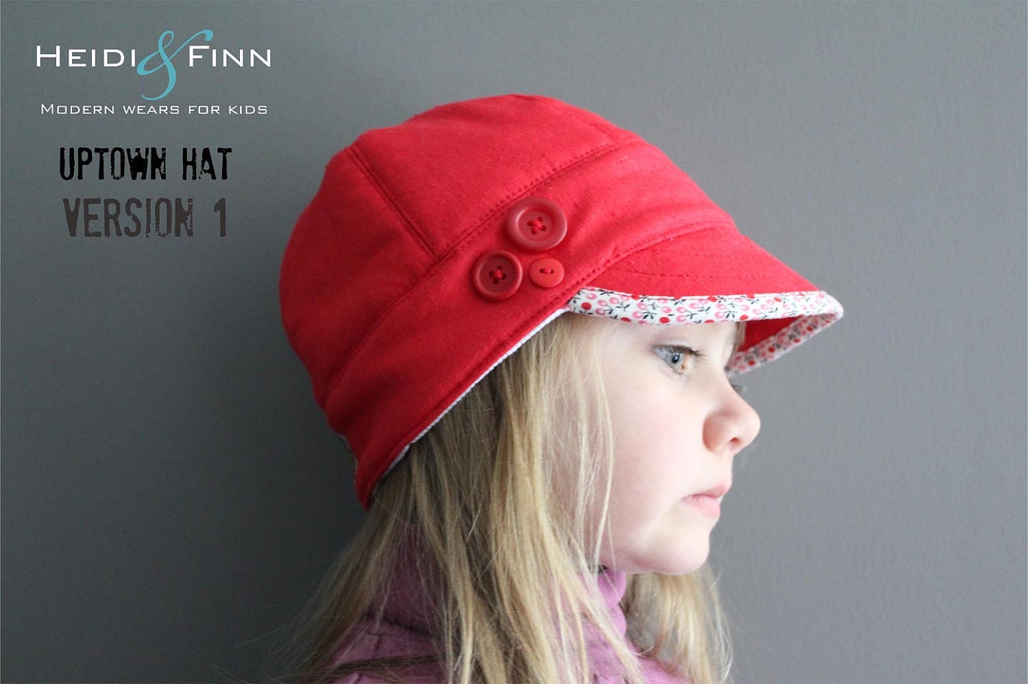 Uptown Hat pattern and tutorial 12M-teen easy sew PDF pattern unisex cap