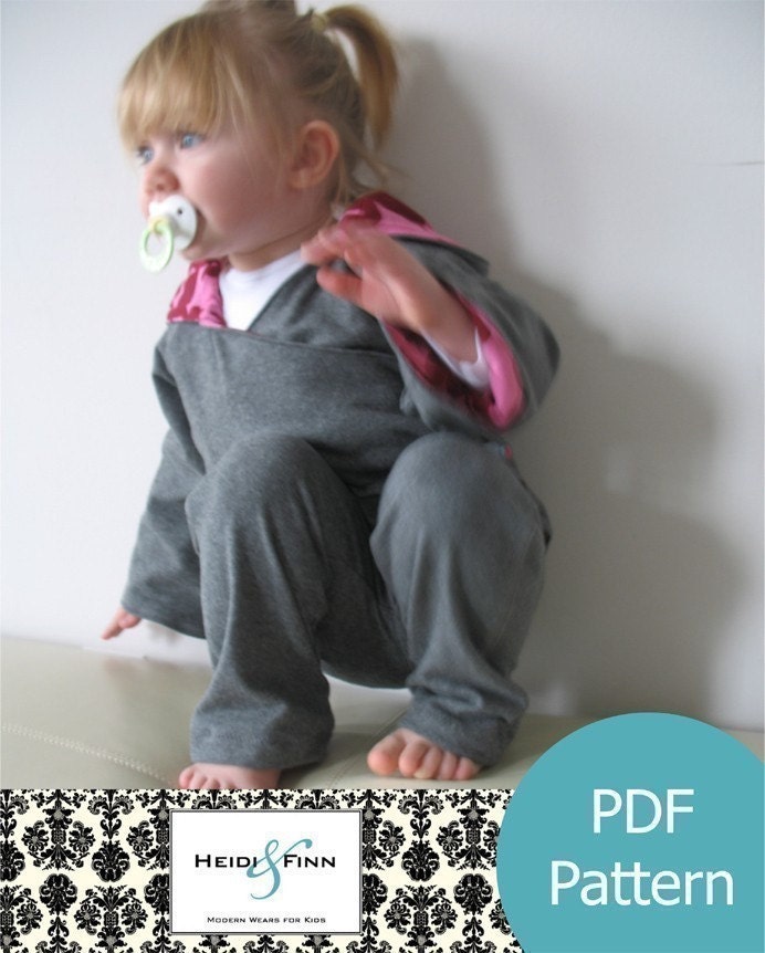 Comfy Yoga Suit pattern and tutorial 12M-5T epattern  pants and top sweater PDF