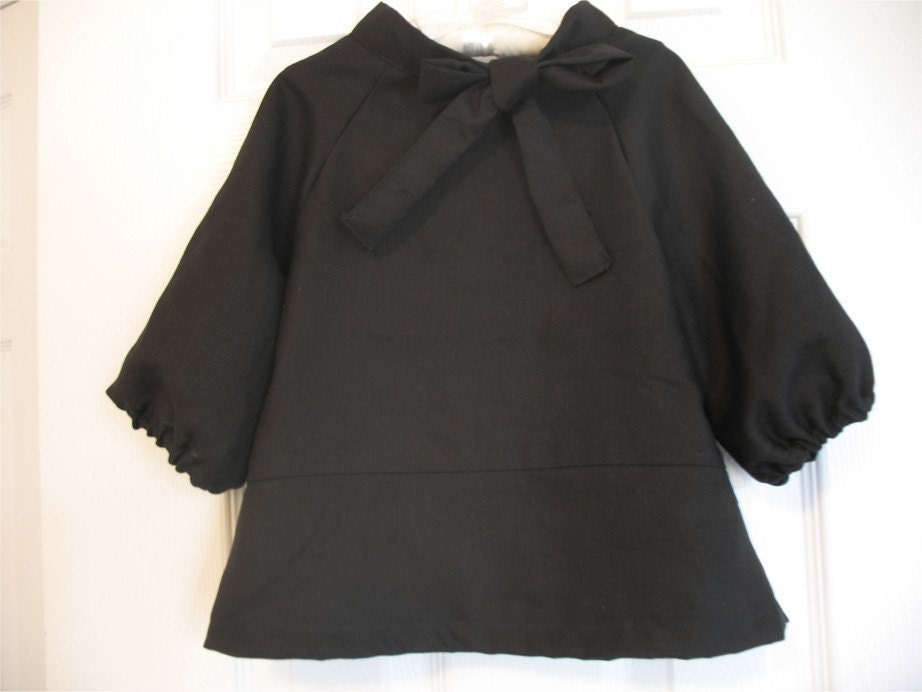 Girly little blouse pattern and tutorial PDF 12M-5T easy sew epattern