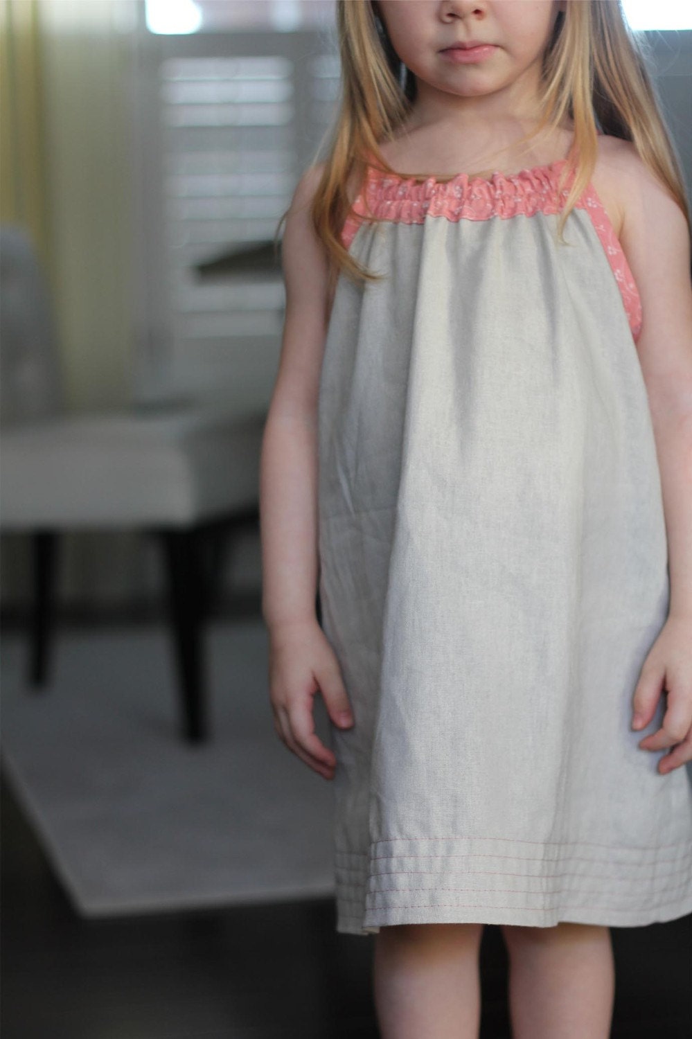 Smock Top Dress pattern and tutorial PDF 12m-6t easy sew summer dress tunic