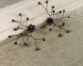 Purple Sparkling Earrings Small - Vegas Sparkle
