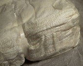 SIlk Hankies / Mawata - 4 ounces (oz) - undyed - white