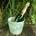 Wine cooler ice bucket with vine leaves bar ware champagne hand thrown in stoneware