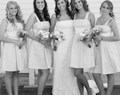 Affordable White Pearl Necklace Bridesmaid Jewelry Single Strand Pearl Necklace