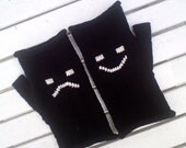 MADE TO ORDER - Men's Fingerless Gloves - Men's Gloves - in colour and design of your choice