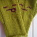 Green Fingerless Gloves - "Am I Bovverd" gloves - cute, fun gloves - happy smiley emoticons - green mittens women - green gloves women