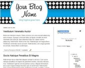 Blog Header Banner Design Argyle 1 Design for Blogger or Wordpress