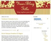 Blogger Header Banner  Design Vintage 2 Design for Blogger or Wordpress