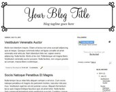 Blog Header Banner Design Simple Elegance 2 Design for Blogger or Wordpress