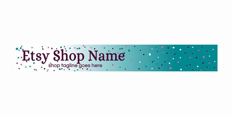Etsy Banners - Dots 1 - Colorful Etsy Banner