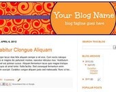 Blogger Banner Design - Swirls 2 -  Design for Blogger or Wordpress