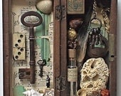 assemblage art - 'the owl sanctuary'