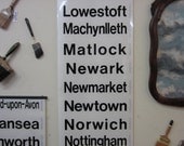 vintage uk bus roll. llandudno jcn to peterborough.