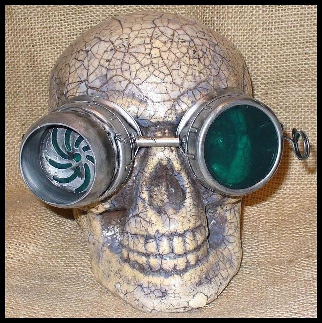Steampunk Victorian Aviator GOGGLES glasses CRAZY