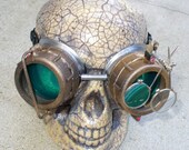 Steampunk Goggles Glasses  lenses loops cyber---RARE-----Time Travel Crazy Scientist's Oculo-Vision Tool---biker motorcycle
