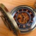 Steampunk Victorian Compass pocket watch nautical pirate pendant charm necklace locket