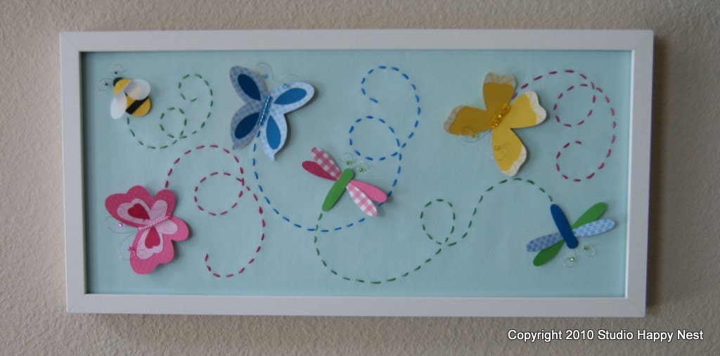 Bee Happy - A Butterfly Collage