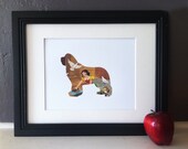 Snow White II - Newfoundland Vintage Page Silhouette