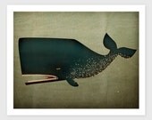 The Barnacle Whale Archival Pigment Print Giclee 9X12 inches SIGNED