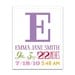 Made To Order CUSTOM Baby Birth Nursery Canvas Wall Art 14x18x1.5 Ready-to-Hang