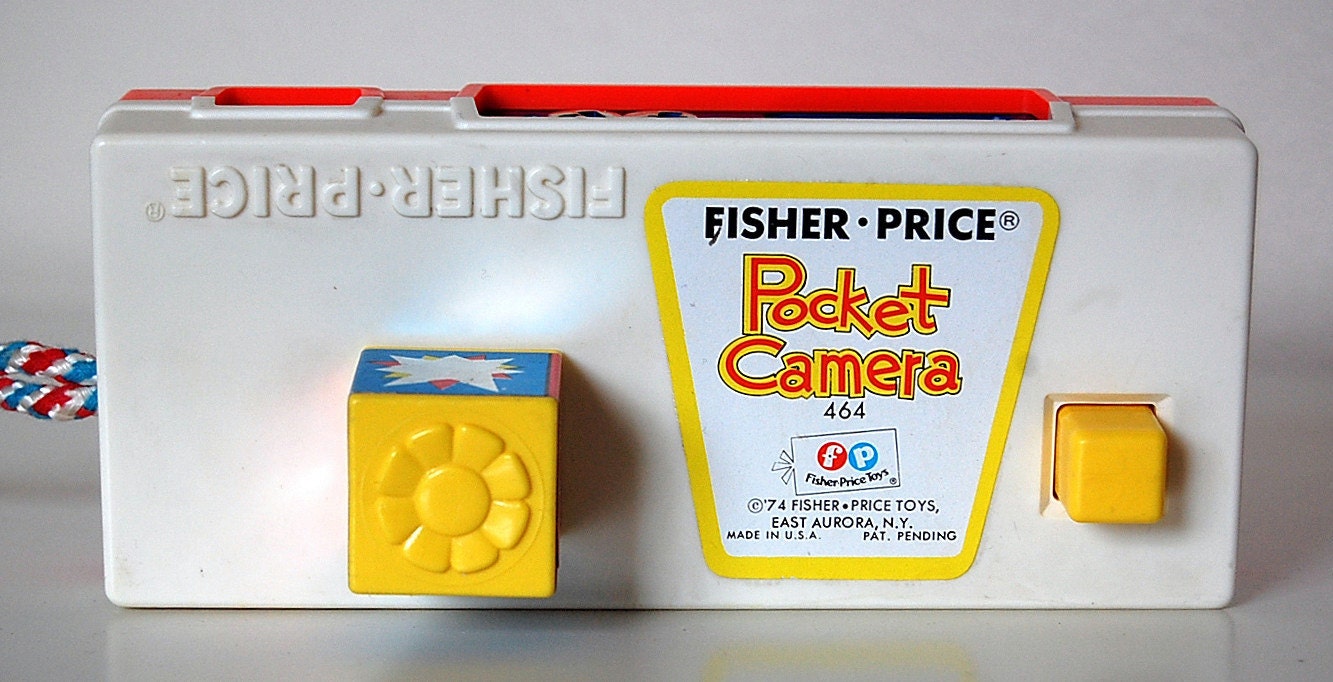 Vintage Retro Fisher Price Pocket Camera 464 1974 Trip to the Zoo Slides