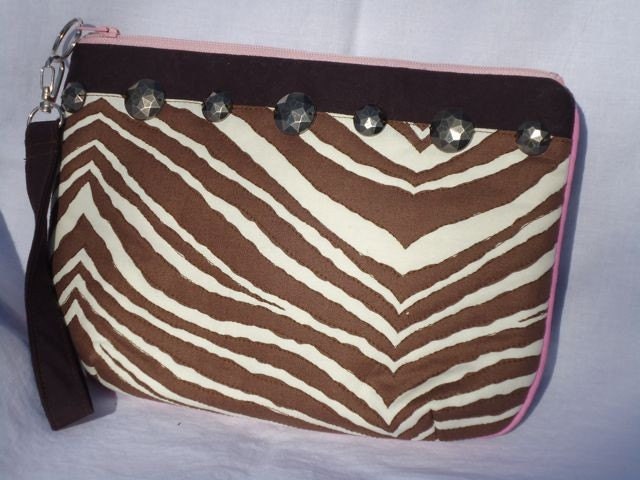 Impractical Wristlet - Brown Zebra