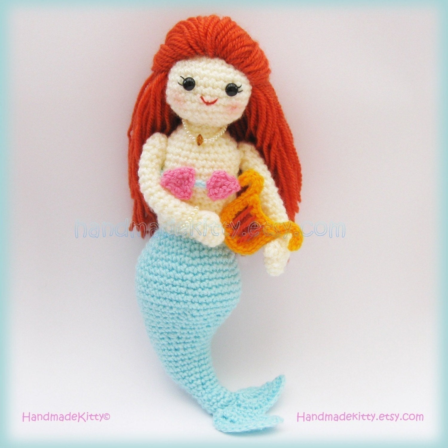 Mermaid Jenny under the sea Amigurumi PDF Crochet Pattern