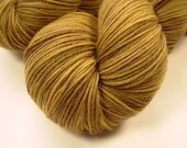 Sock Weight Superwash MCN (Merino Wool/Cashmere/Nylon) Yarn - Honey Mustard - Hand Dyed Yarn, Knitting Supplies