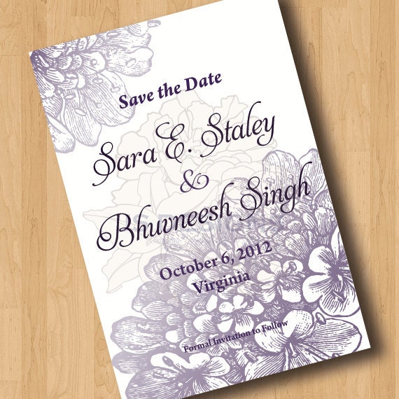 Vintage Floral Save the Dates - Digital Design Only Il_170x135