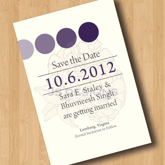 Simple Circles Save the Dates - Digital Design Only Il_170x135