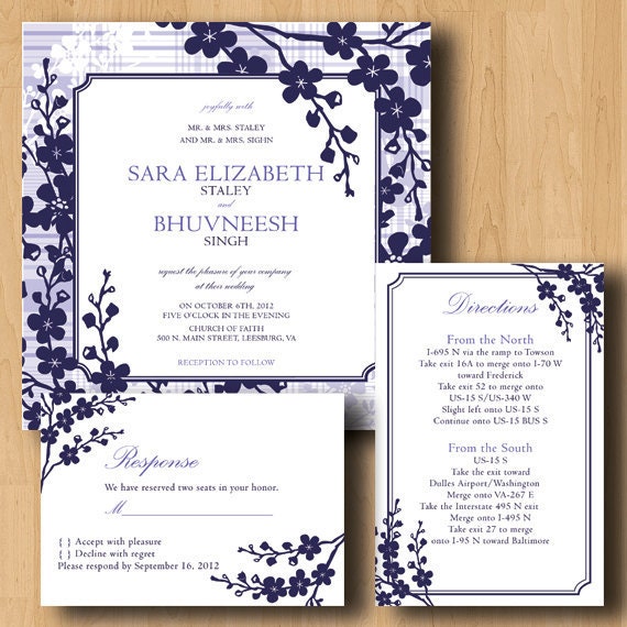 Blossoming Blooms Wedding Invitation Suite Il_170x135