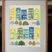 New York Brooklyn Brownstone Houses Art Print