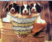 Puppies or the Tri color Necklace and earring set, silver, gold, rose gold on Etsy