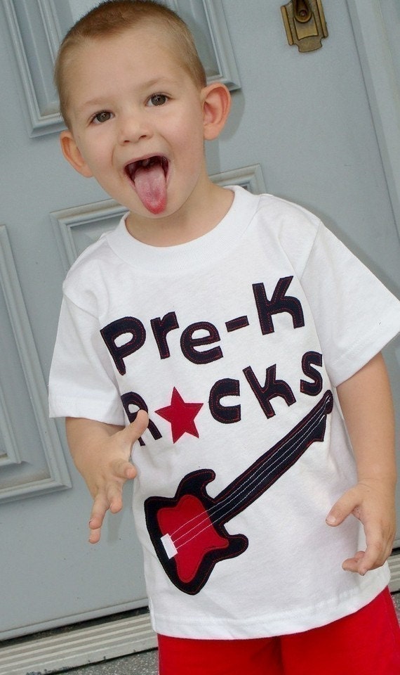DIY Applique Patch Iron On Back To School Prek Kindergarten Rocks