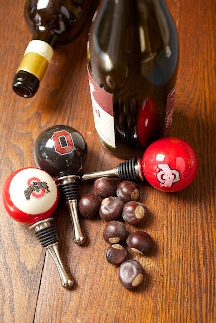 Ohio State Buckeyes - Bottle Stopper - Red Solid
