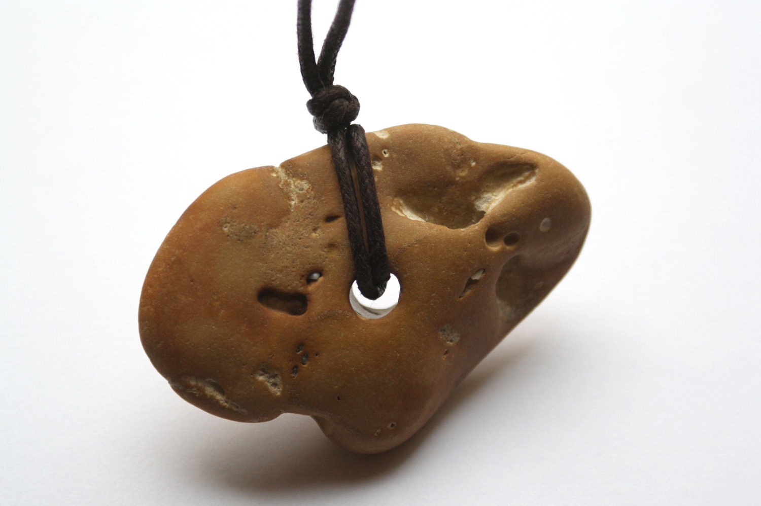 Ocean Stone Mama Papa Adjustable Baby Nursing Necklace, Reiki Charged