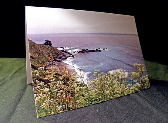 Pacific Ocean Photo Art Blank Greeting Card